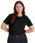 ფოტო #1 პროდუქტის Plus Size Stretch Cotton T-Shirt