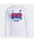 Men's White Kansas Jayhawks 2024 On Court Bench Long Sleeve T-shirt Белый, S - фото #1