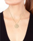 ფოტო #2 პროდუქტის EFFY® Diamond Openwork Disc 18" Pendant Necklace (1/2 ct. t.w.) in 14k Gold