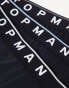 Фото #4 товара Topman – 3er-Pack Unterhosen in Schwarz mit farbigem Zierstreifen am Bund