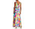Фото #2 товара Liv Foster Womens Crisscross Cutout Gown Multicolor Size 2
