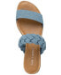 Фото #4 товара Women's Easten Double Band Slide Flat Sandals, Created for Macy's