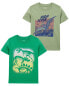 Фото #1 товара Toddler 2-Pack Dinosaur Graphic Tees 3T