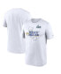Фото #1 товара Men's White Los Angeles Rams Super Bowl LVI Champions Hometown T-shirt