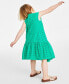 Фото #2 товара Toddler & Little Girls Cotton Eyelet Dress, Created for Macy's