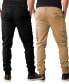 Men's Slim Fit Stretch Cargo Jogger Pants, Pack of 2