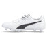 Puma King Top Firm Ground Soccer Cleats Mens White Sneakers Athletic Shoes 10560