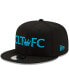 Фото #2 товара Men's Black Charlotte FC Crown 9FIFTY Snapback Hat