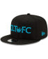 ფოტო #2 პროდუქტის Men's Black Charlotte FC Crown 9FIFTY Snapback Hat