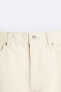 Фото #14 товара Джинсовые шорты с принтом с эффектом потертости ZARA