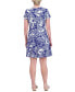 Фото #2 товара Women's Floral-Print Fit & Flare Dress