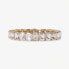 Etta small rectangle stone stretch bracelet clear