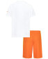 Фото #2 товара Little Boys Hazy Rays Graphic T-Shirt & Mesh Shorts, 2 Piece Set