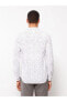 Фото #7 товара Рубашка LC WAIKIKI Vision Slim Fit с длинным рукавом, с узором и из габардина