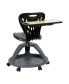 Фото #9 товара Mobile Desk Chair - 360° Tablet Rotation And Storage Cubby