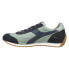 Фото #5 товара Diadora Equipe H Canvas Stone Wash Lace Up Mens Green Sneakers Casual Shoes 174