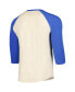 Фото #2 товара Men's Cream/Royal Los Angeles Dodgers Raglan 3/4-Sleeve T-Shirt