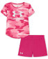 Фото #1 товара Toddler & Little Girls Freedom Camo T-Shirt & Shorts, 2 Piece Set