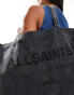 AllSaints Underground tote bag in deep navy