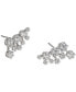 Фото #2 товара Rhodium-Plated Cubic Zirconia Climber Earrings, Created for Macy's