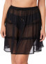 Bleu Rod Beattie 282048 Short Skirt Cover Up, from Gypset, Size M Black