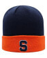 ფოტო #1 პროდუქტის Men's Navy and Orange Syracuse Orange Core 2-Tone Cuffed Knit Hat