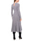 ფოტო #2 პროდუქტის Women's Crewneck Midi Sweater Dress