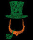 Men's Leprechaun Word Art Long Sleeve T-shirt