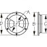 SEA-DOG LINE Line Smooth Quarter-Turn Deck Plate With Internal Collar