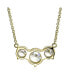 ფოტო #6 პროდუქტის Bridal Classic Delicate Solitaire Cubic Zirconia AAA CZ 2CTW Three Stone Past Present Future Necklace For Women Teens Prom