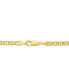 Фото #5 товара Italian Gold mariner Link 20" Chain Necklace (4mm) in 14k Gold