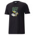 Puma Classics Super Graphic Crew Neck Short Sleeve T-Shirt Mens Black Casual Top