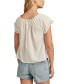 Women's Pintucked Schiffli Blouse