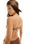 Фото #8 товара South Beach ring detail bandeau bikini in brown