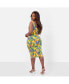 Фото #1 товара Plus Size Isla Tropical Print Bodycon Midi Dress