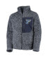 ფოტო #3 პროდუქტის Big Girls Navy St. Louis Blues Fan Gear Sherpa Full-Zip Jacket