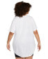 Фото #2 товара Plus Size Sportswear Essential Curved-Hem Tunic Top