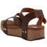 Volatile Biloxi Wedge Womens Brown Casual Sandals PV118-221