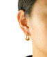 ფოტო #2 პროდუქტის Diamond Border Textured Small Hoop Earrings (1/2 ct. t.w.) in Gold Vermeil, Created for Macy's