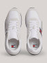 Фото #7 товара Tommy Jeans Mid Trainers in White and beige