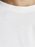 Pánské triko JJENOA Long Line Fit 12190128 White Relaxed
