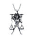 ფოტო #1 პროდუქტის Libra Scales Zodiac Sign Astrology Horoscope Pendant Necklace Sterling Silver For Women Men