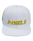 Фото #1 товара Men's White Norfolk State Spartans Evergreen Wool Snapback Hat