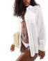 Threadbare beach shirt in white