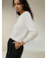 Фото #2 товара Women's Wool Crewneck Sweater