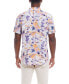 Men's Short Sleeve Print Linen Cotton Shirt