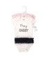 ფოტო #2 პროდუქტის Baby Girls Treasure Baby Cotton Bodysuits 3pk, Classy and Sassy