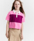 Фото #1 товара Girls Bold Striped Polo Shirt, Created for Macy's