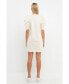 ფოტო #3 პროდუქტის Women's Short Puff Sleeve T Shirt Dress