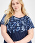 Plus Size Floral-Print Pullover Top